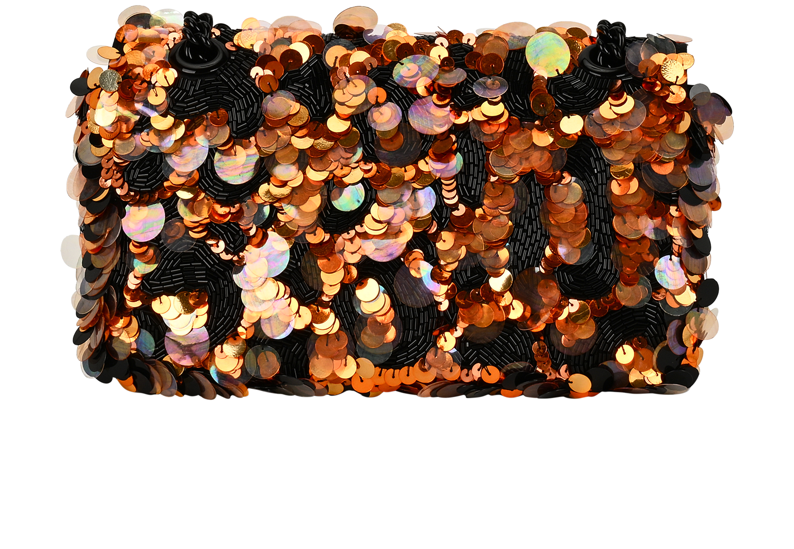 GG Marmont Embellished Shoulder Bag, &pound;2,500, Handbags, Black/Orange, Satin/Sequins, Back view